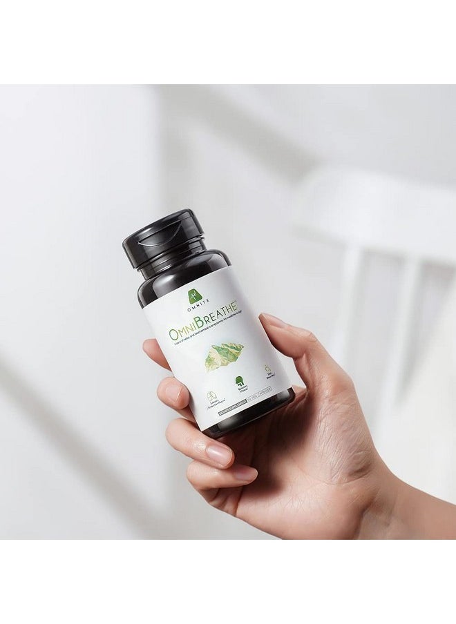 Omnibreathe Inhaler Mateimprove Breathing From Insidecough Mucus Relief For Copdfeel Changes In 24 Hoursblend W. Nac Supplement & Natural Herbs60 Capsules(Take 2 W. Meal1 To 3 Times A Day)