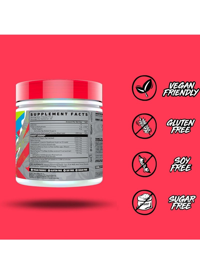 Ghost - Legend Pre-Workout - Blue Raspberry - (30 Servings) - Image 1