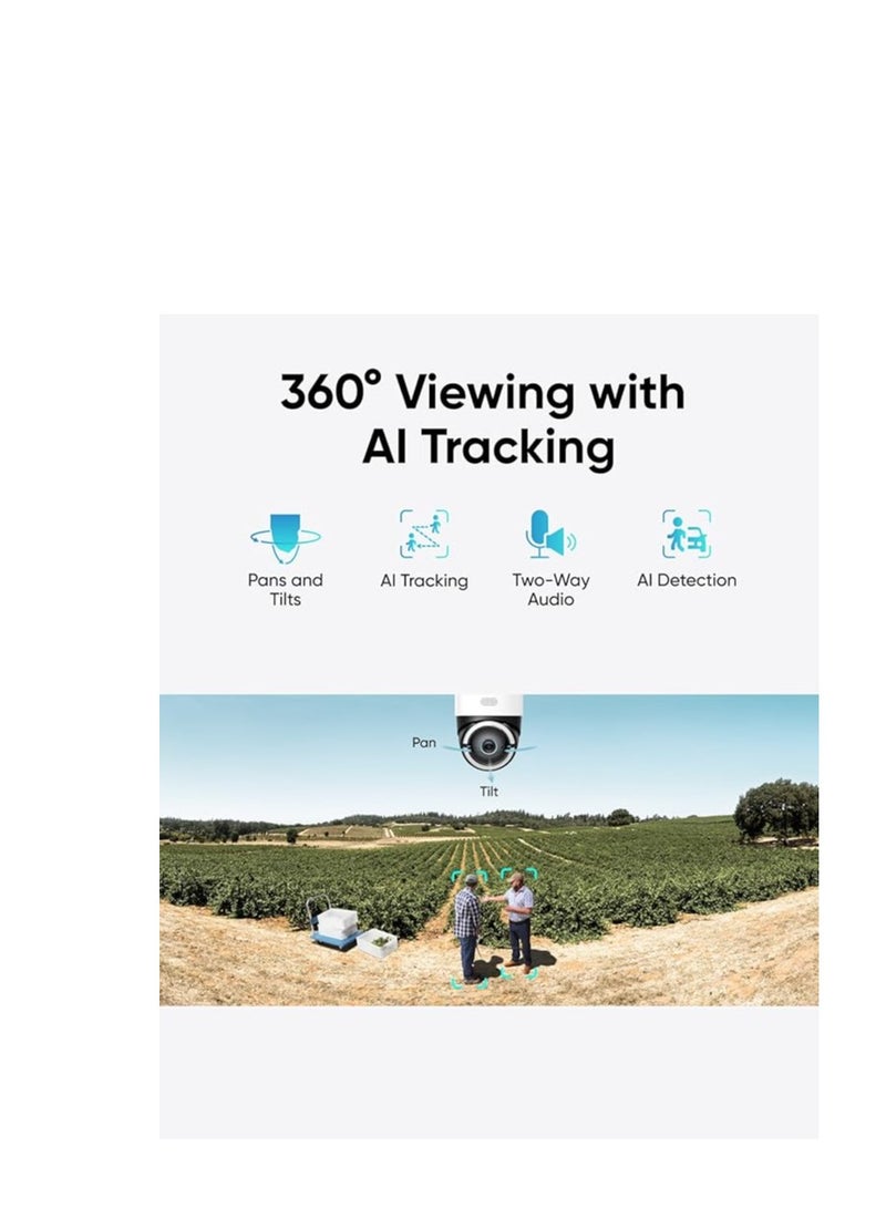 eufy eufy Security 4G LTE Cam S330 with Wi-Fi, 4K UHD Pan Tilt, Wireless, Solar Powered with Solar Panel, AI Human/Vehicle Tracking, with SIM Card - Image 5