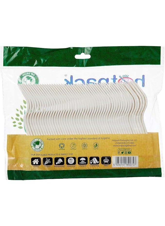 Hotpack Plastic White Forks, 50 Pieces - Image 2