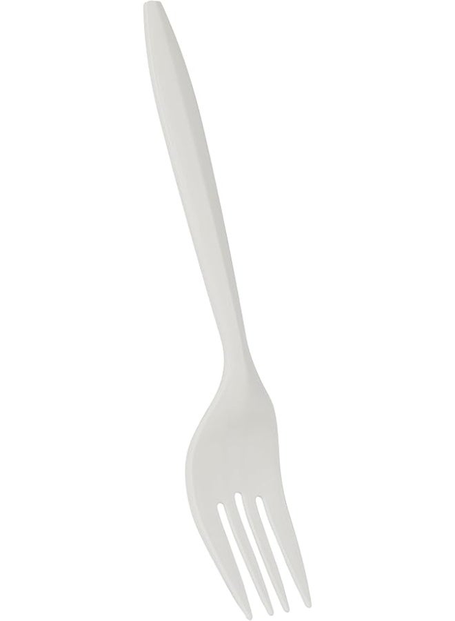 Hotpack Plastic White Forks, 50 Pieces - Image 3