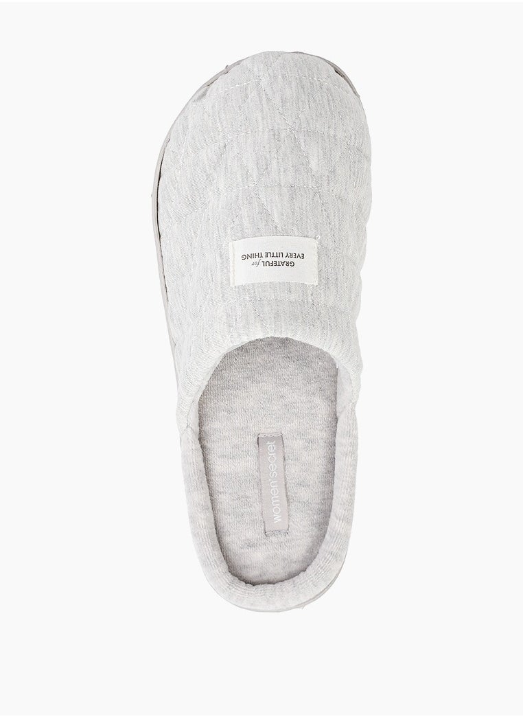 women'secret Close Toe Fur Detail Slip Ons  - Image 2