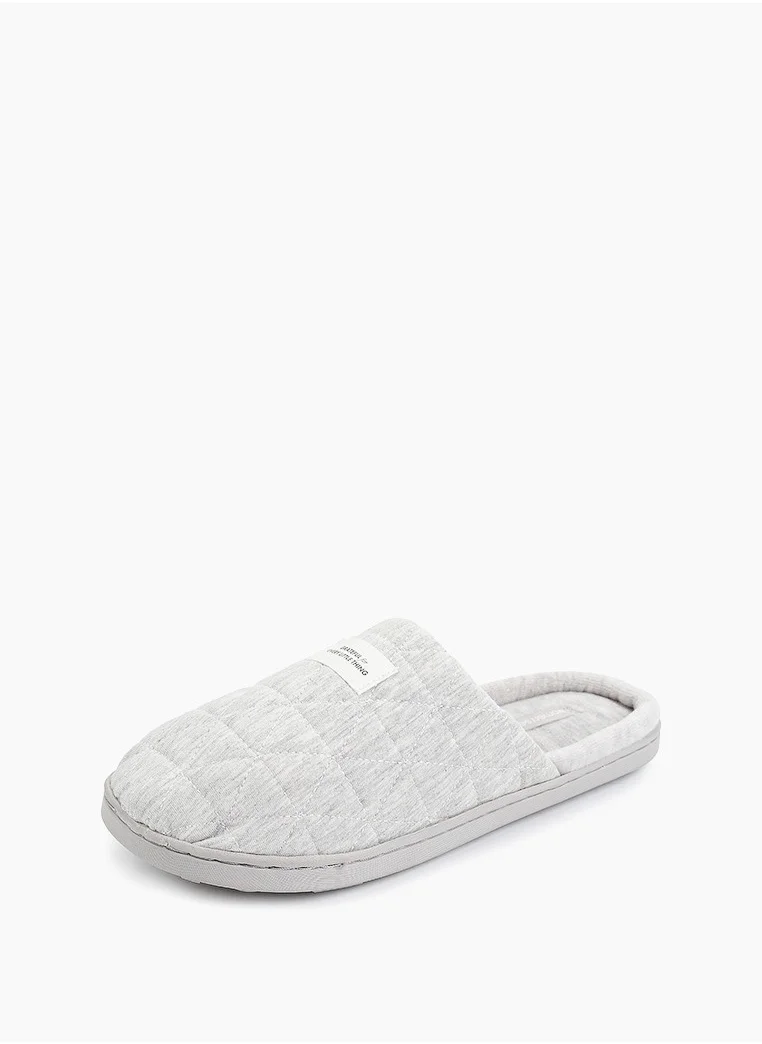 ومن سيكريت Close Toe Fur Detail Slip Ons