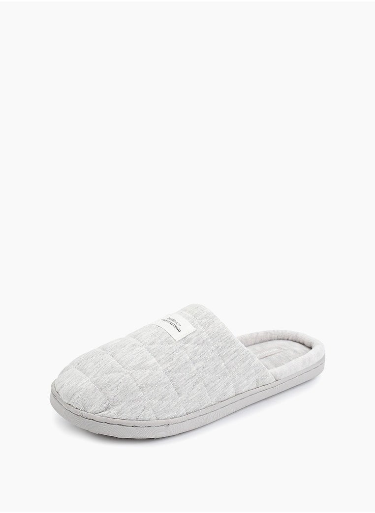 women'secret Close Toe Fur Detail Slip Ons  - Image 1