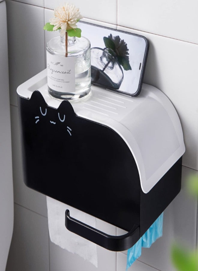 Xpandio Magic Sticker Series Self Adhesive Toilet Paper Holder in Bathroom - 100% Waterproof and with Mobile Stand & Storage - Image 1