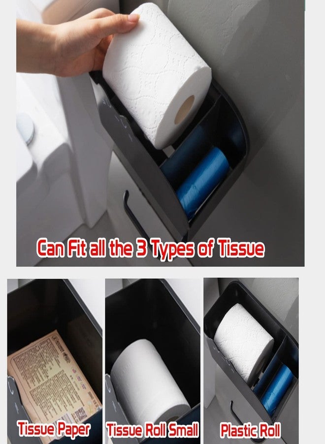 Xpandio Magic Sticker Series Self Adhesive Toilet Paper Holder in Bathroom - 100% Waterproof and with Mobile Stand & Storage - Image 4