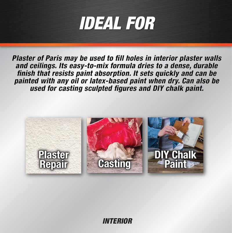 DAP 4-Pound Interior Plaster of Paris - Professional Quality Dry Mix for Repairs and Crafts - Image 3
