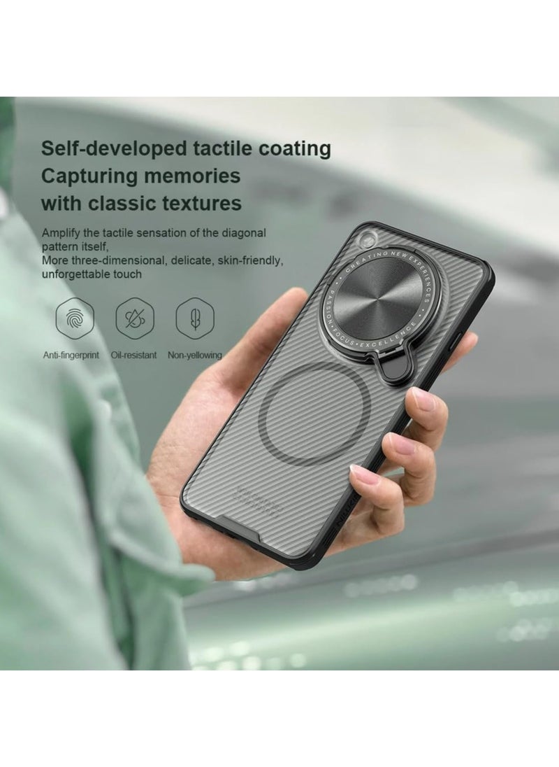 General Magnetic Case for Oppo Find X8 Ultra [Wireless Charging Support] Micro Transparent Design Metal Camera Lens Cover Holder Privacy Protection Shockproof Cover  - Image 4
