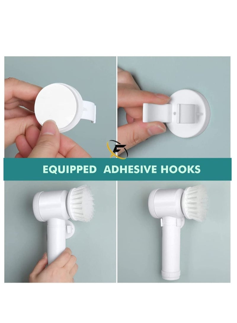 ELTRAZONE Electric Cleaning Brush with 3 Brush Heads, Electric Spin Scrubber , Bathroom Rechargeable Scrub Brush - Image 3