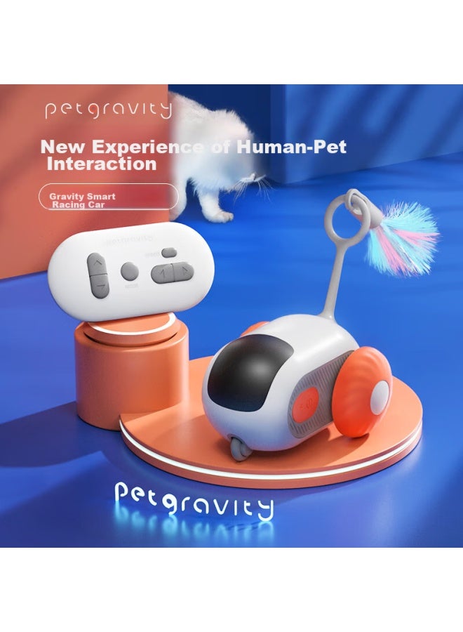 Petgravity Smart Remote Control Running Car For Pets, Automatic Self-entertaining Boredom Relief Cat Toy Gravity Remote Control Car - Image 1