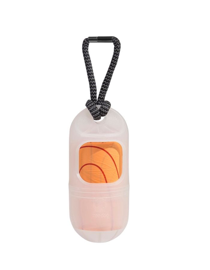 Zee.Dog Poop Bag Dispenser with Compostable Refill – Transparent | Eco-Friendly & Convenient - Image 1