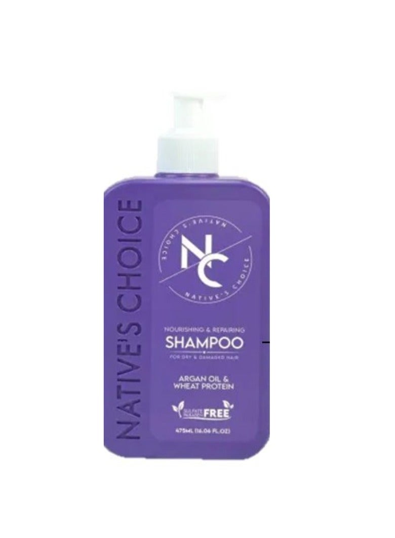 SHAMPOO FOR DRAY &DAMAGED HAIR ARGAN OIL & WHITE PROTEIN - 475ML