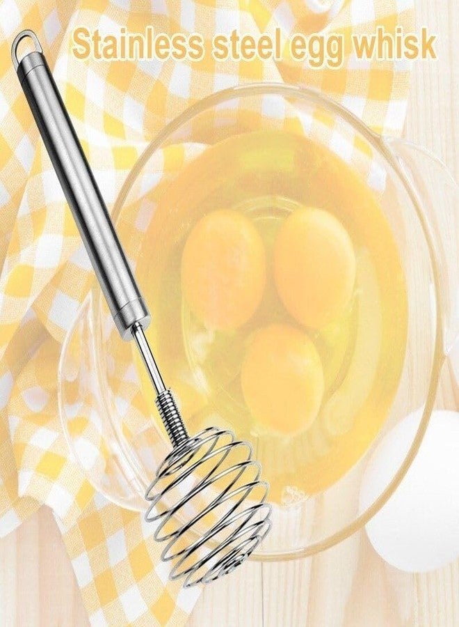 TERXA Manual Stainless Steel Egg Beater | Hand Egg Mixer/Blender | Milk Cream Frother | Egg/Flour Stirrer | Egg Whisking | for Home/Kitchen Dough Mixer | Baking Tool (Pack of 1,Multicolor) - Image 2
