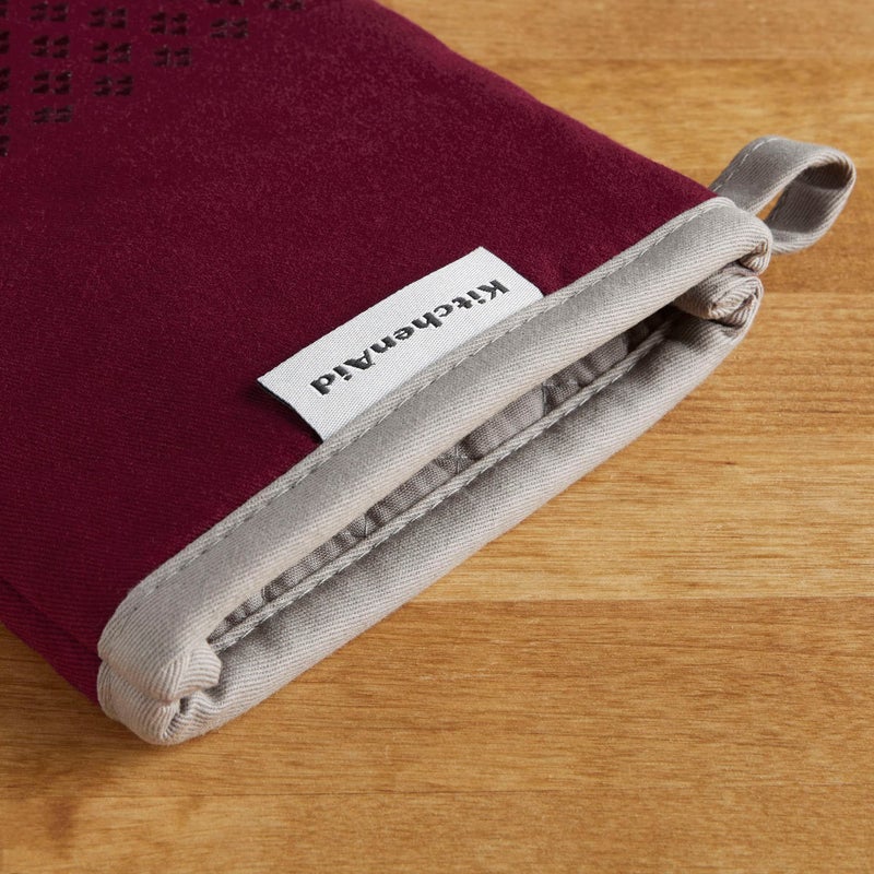 KitchenAid Asteroid Oven Mitt Set  Boysenberry Purple 7""x12.5"" - Image 4