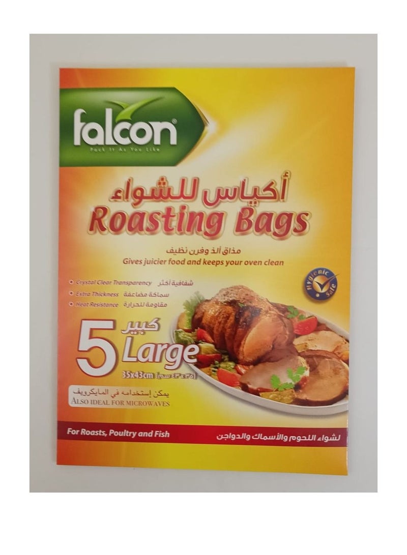 Falconpack Falcon  5 Pcs   Large Roasting Bags 35X 43 CM - Image 1