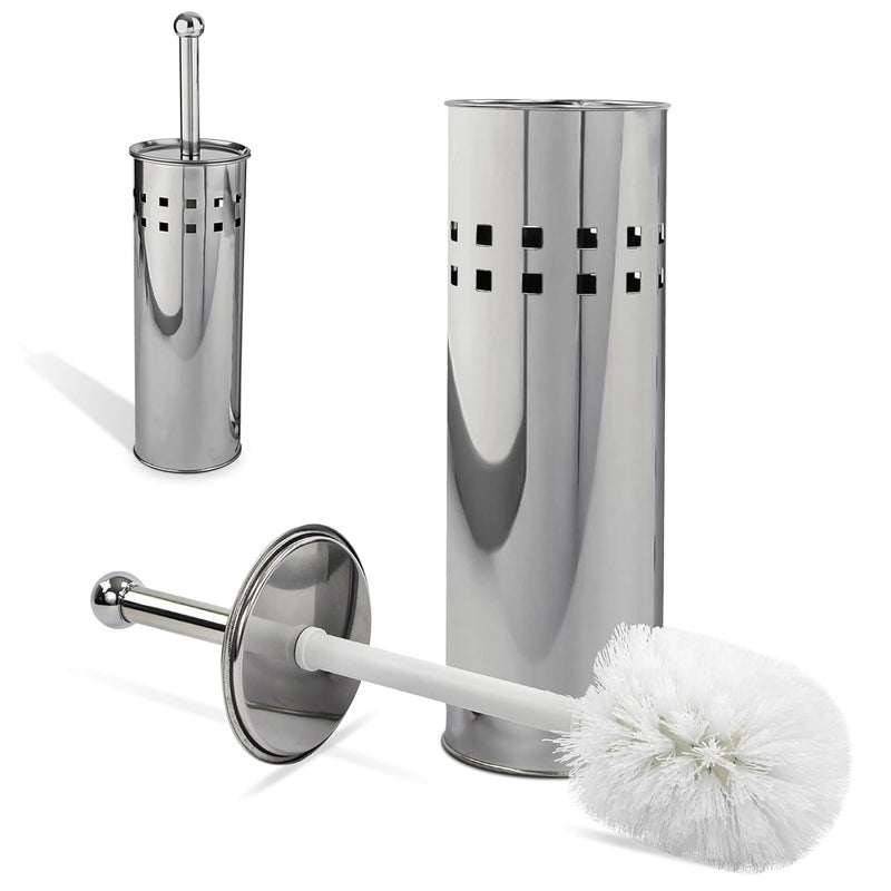 Mishrit Toilet Strong Cleaning Brush for Bathroom | Toilet Brush with Stainless Steel Holder | Strong Steel Hnadle with Brush to Esay Cleaning for Toilet, Bathroom, Floor etc.. (Pack of 1). - Image 1