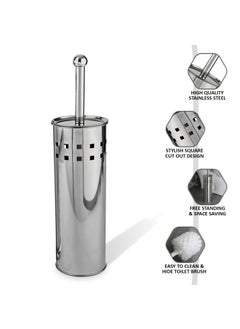 Mishrit Mishrit Toilet Strong Cleaning Brush for Bathroom | Toilet Brush with Stainless Steel Holder | Strong Steel Hnadle with Brush to Esay Cleaning for Toilet, Bathroom, Floor etc.. (Pack of 1).  - Image 4