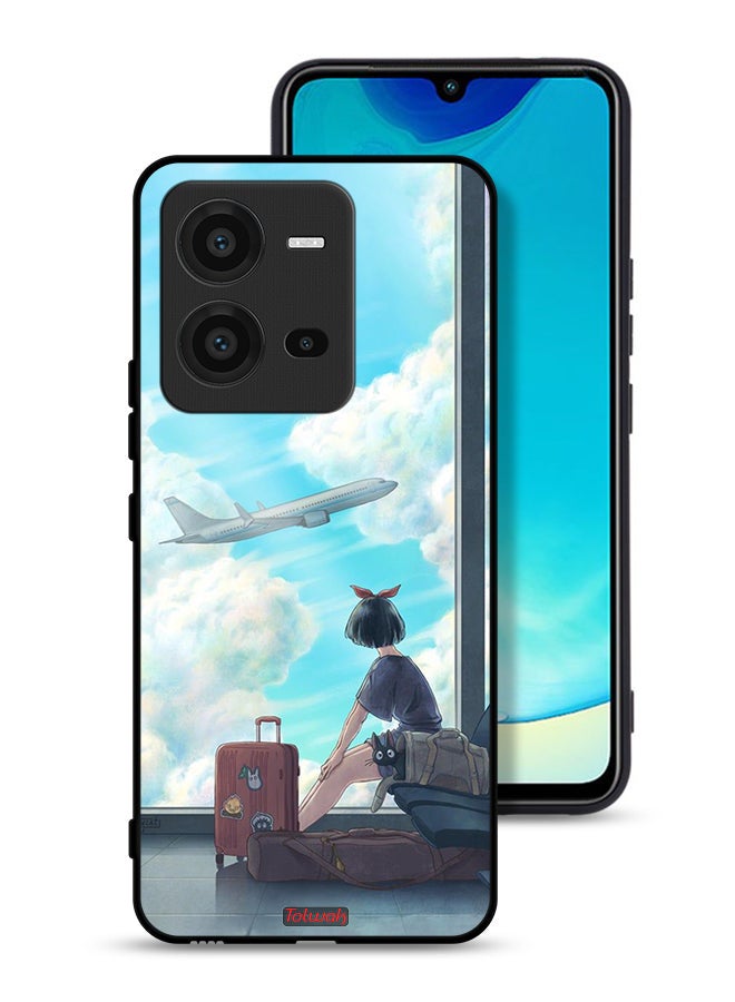 Tolwak Vivo V25 5G Protective Case Cover Travel Art - Image 1