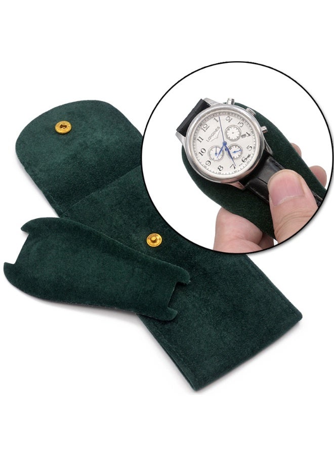 jaexest Watch Pouch, Watch Roll, Watch Travel Case for Men and Women Portable Velvet Watch Pouch Watch Storage Bag ​and Organizer Protective Watch Box Pouch with,for watches and jewelry （2 Pieces） - Image 5