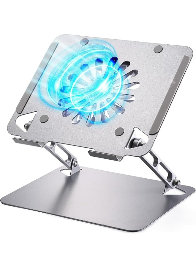 Laptop Cooling Pad – Low-Noise Upgrade Fan, 3.0 USB Hubs, Ventilated Cooler, Adjustable Ergonomic Stand, Supports Up to 16” Gaming Laptops - Image 1