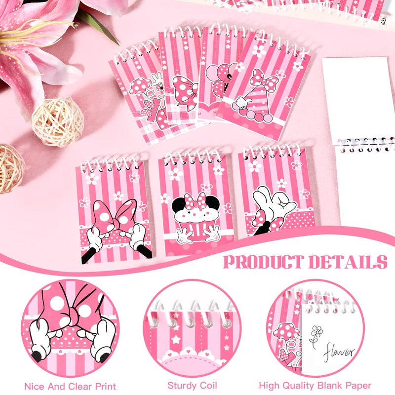 Fprl 24 Pcs Spiral Pocket Notepads for Mouse Theme party Goodie Bag Stuffers, Classroom Prizes, party supplies,3.9 x 2.4 Inches - Image 3