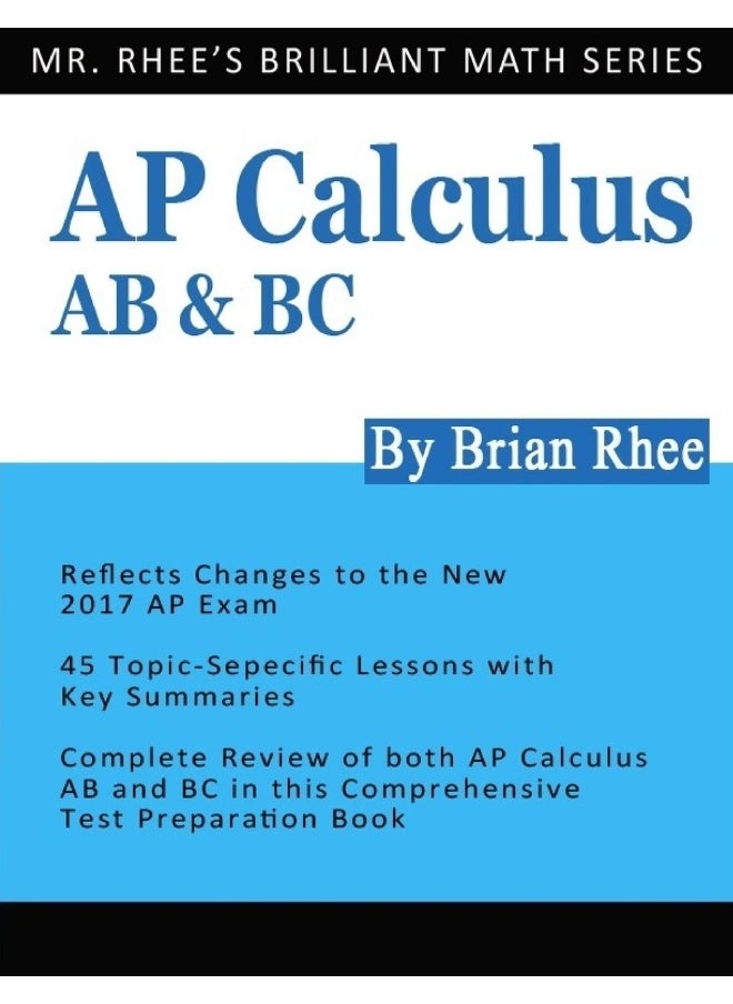 null - AP Calculus AB & BC: AP Calculus Exam Review Book - Image 1