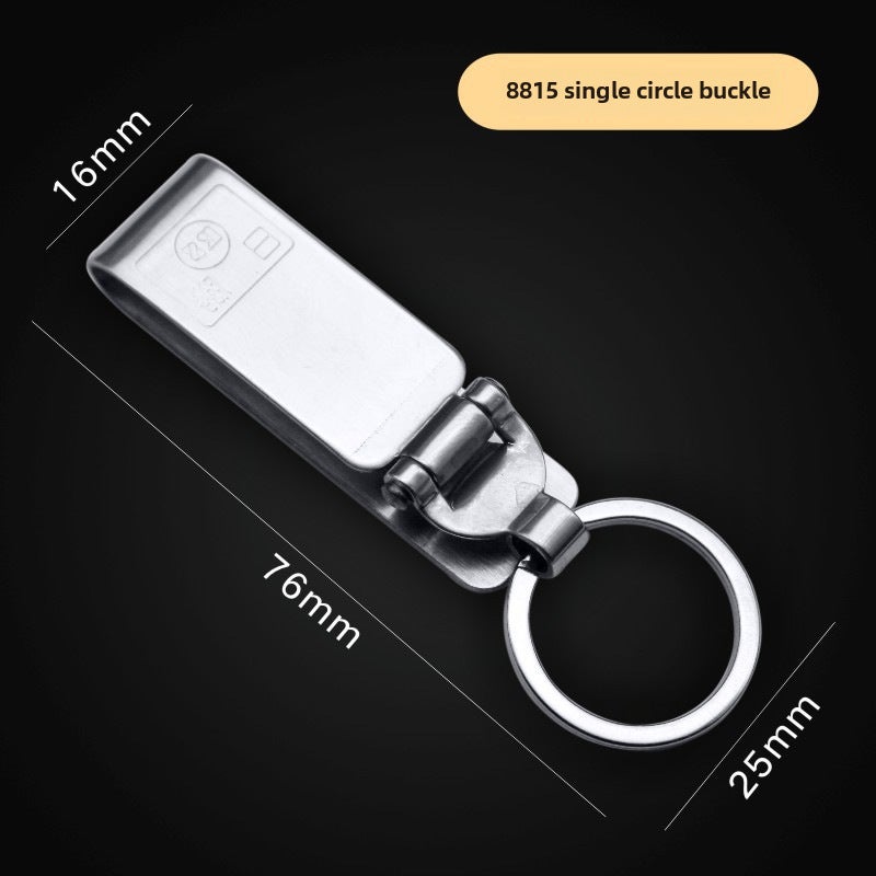 Generic Metal Keychain Double Ring Mens Belt Hook 8815 belt buckle [single ring]] 