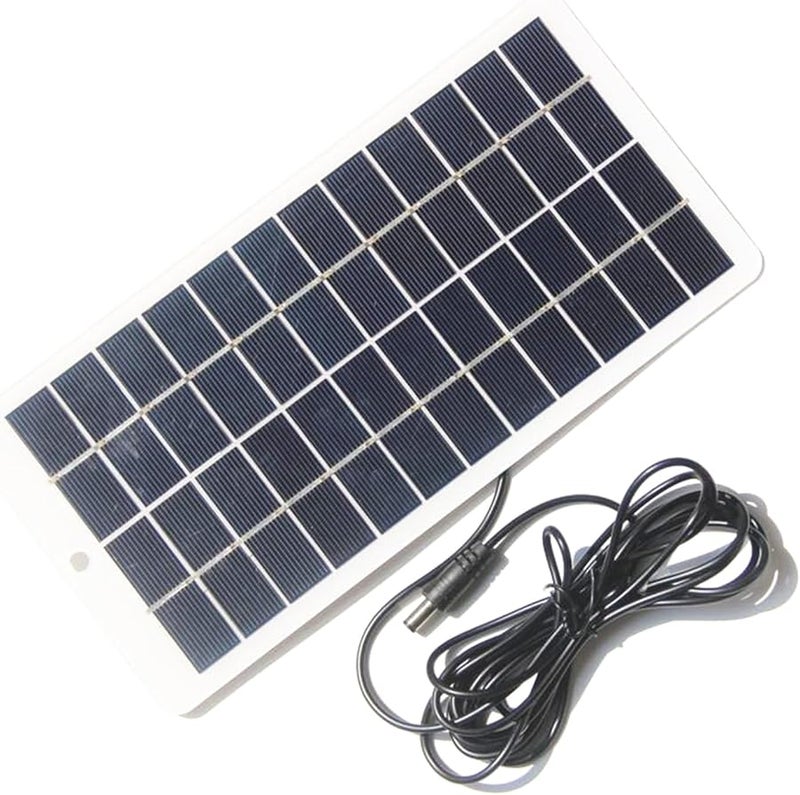 5W Portable Solar Battery Charger with Carabiner 12V Polysilicon Plate for Outdoor - Image 5