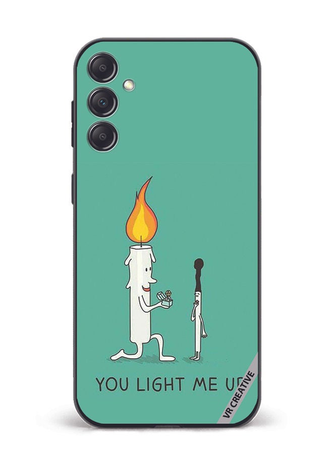 VR CREATIVE Protective Case Cover For Samsung Galaxy A14 5G/A14 You Light Me Up Design Multicolour - Image 1