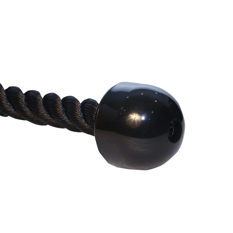 USI UNIVERSAL Cable Machine Attachment LAT Pulldown Attachments Home Gym Triceps Pull Down Attachment Cable Machine Equipments for Home Gym (Black- Tricep Rope) - Image 3