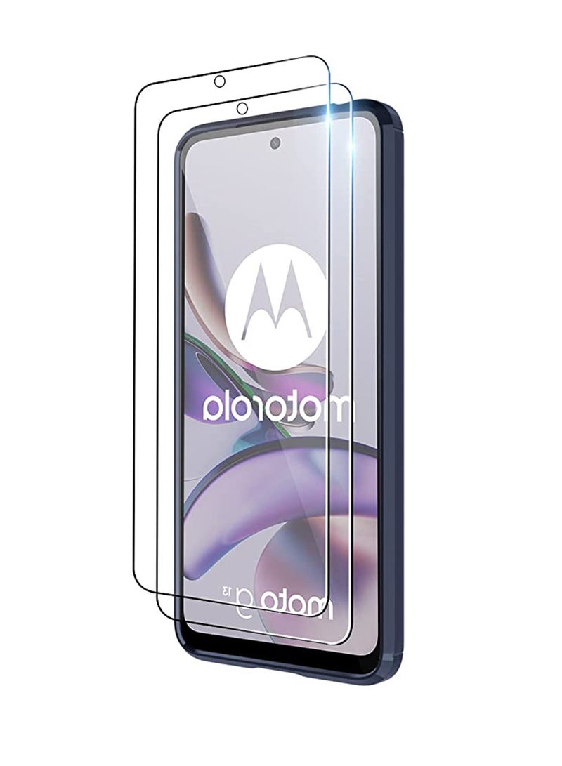 Motorola Moto G13 / G23 Glass Screen Protector [9H Hardness]-HD Screen Tempered Glass, Scratch Resistant, Easy Install [Case Friendly][Bubble Free] [Impact Protection] - Image 1