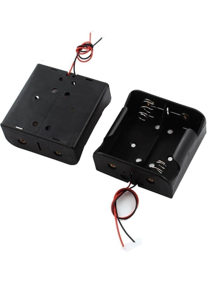 Harbour Delights - (1 Pc) Battery Holder Box Case With Wires | DIY Power Supply (2X D Size) - Image 1