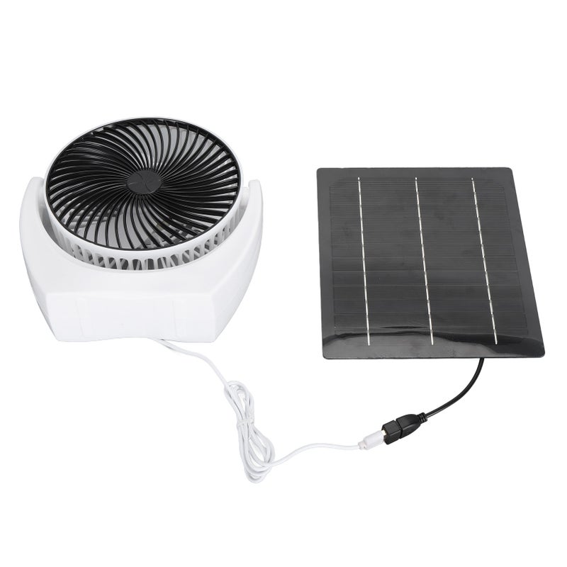 Solar Panel Fan Kit 7W 5V Portable Solar USB Fan for Greenhouses Pet Houses Indoor Outdoor - Image 5