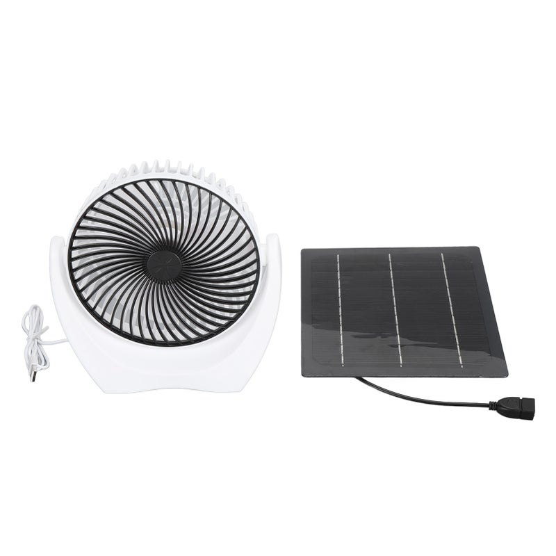 Solar Panel Fan Kit 7W 5V Portable Solar USB Fan for Greenhouses Pet Houses Indoor Outdoor - Image 1