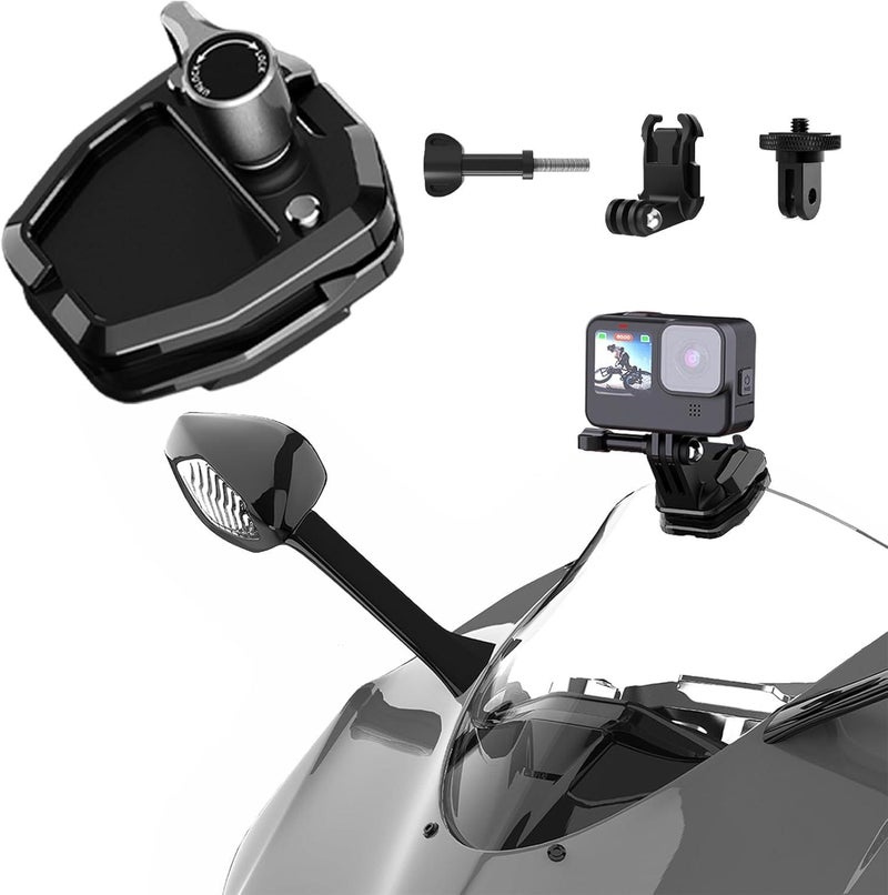 Motorcycle Clip-On Bracket – Handlebar Phone Mount, Universal, Shockproof, for Bike