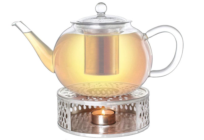 Creano Black Stainless Steel Tea Warmer with Tea Light Holder - Tea Cosy - Stable Not Rattling - Rechaud Suitable for All Teapots - Image 5