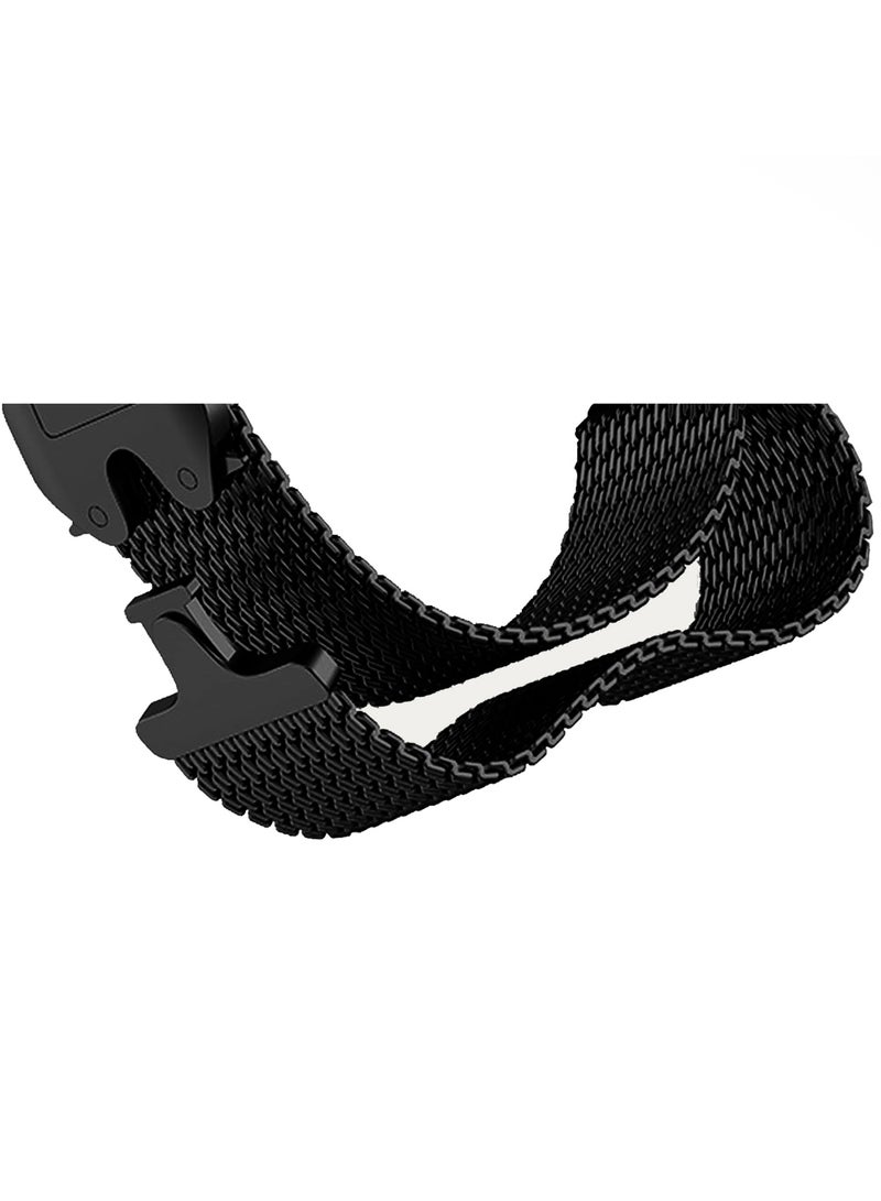 CATANES Milanese Loop for Apple Watch Band Ultra 2 Band Ultra 49mm 46mm 45mm 44mm, Parachute-Style Buckle Stainless Steel Mesh Metal Band for iWatch Series 10-1 SEÂ - Black - Image 4