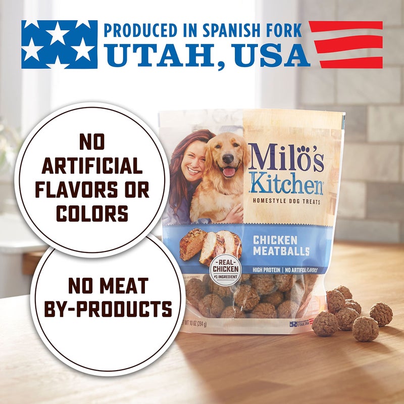 Milo's Kitchen Chicken Meatballs Dog Treats, 18-Ounce - Image 3