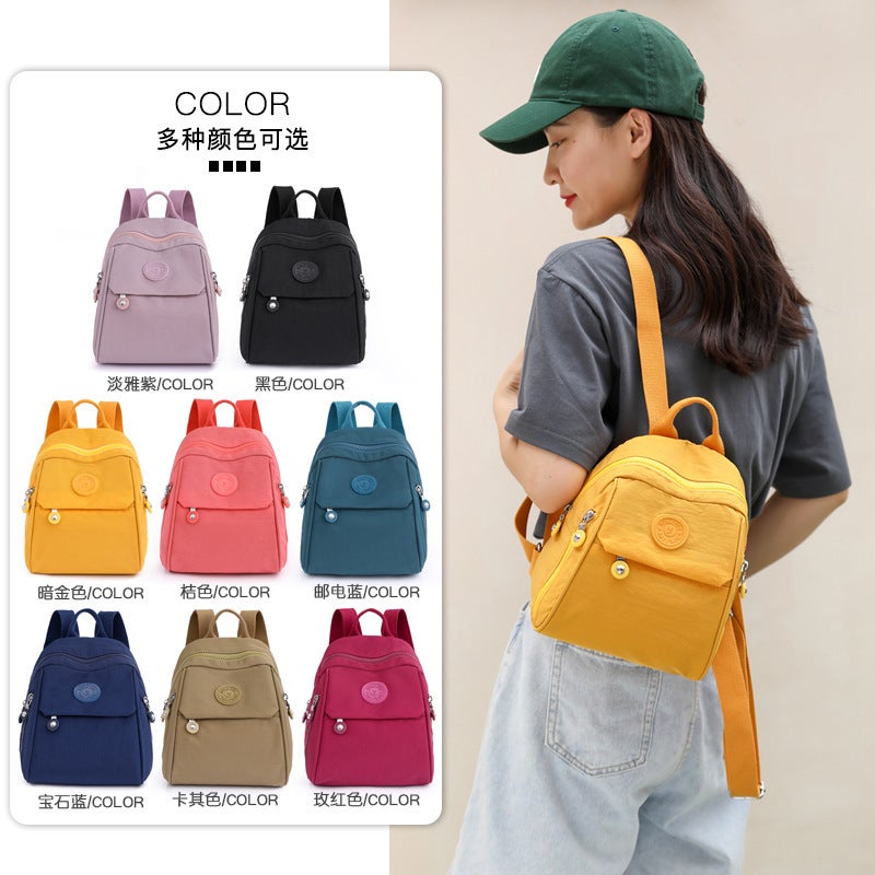 Mini Backpack Women'S New Fashion Sports Multi-Use Shoulder Chest Bag Lightweight Nylon Cloth Bag Travel Backpack - Image 3