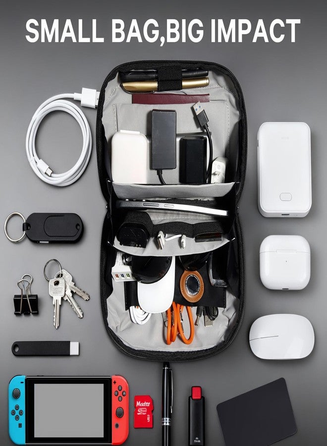 بانجي حقيبة يد صغيرة من بانج، حقيبة بحزام قابل للتعديل، أسود، صغيرة، أنيقة - Image 4