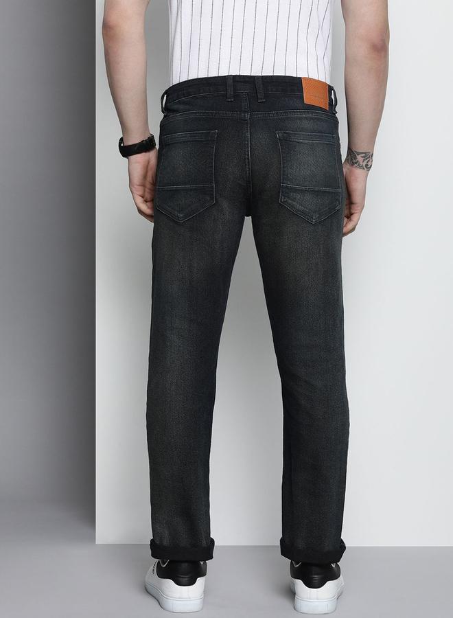 The Indian Garage Co Men Mid Rise Whisker Slim Fit Jeans - Image 3