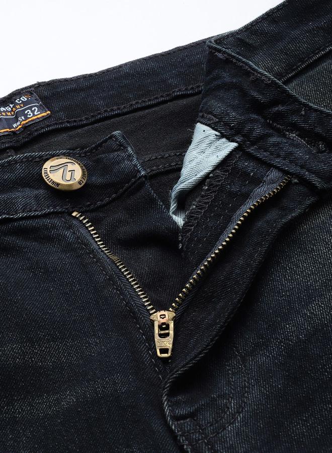 The Indian Garage Co Men Mid Rise Whisker Slim Fit Jeans - Image 4