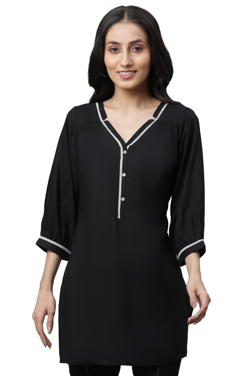 Aurelia Women Kurti 23AUA30391-605115-Black-L - Image 1