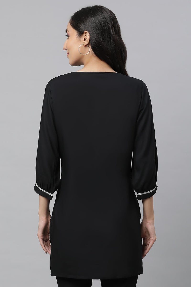 Aurelia Women Kurti 23AUA30391-605115-Black-L - Image 4
