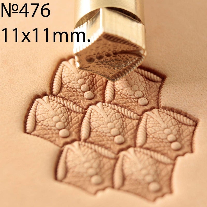 DandS ltd Leather Stamp Tool, Scale, Professional Steel Craft Tool for Leatherworking, Embossing, Carving & Stamping Leather Projects, Belts Wallets & DIY Projects Compatible with Mallet #476 - Image 2