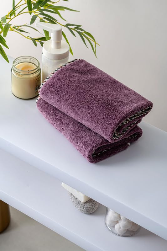 Spread Spain Microfiber Coral Towel for Adults – Extra Soft Plush Coral Fabric, High Absorbency, 360 GSM, Unisex Towel for Men & Women - Set of 2, Size 40x60, Fashion Fruit - Image 4