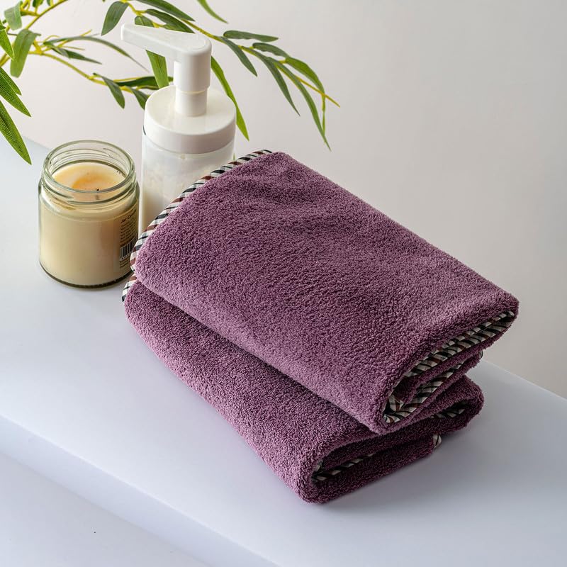 Spread Spain Microfiber Coral Towel for Adults – Extra Soft Plush Coral Fabric, High Absorbency, 360 GSM, Unisex Towel for Men & Women - Set of 2, Size 40x60, Fashion Fruit - Image 5