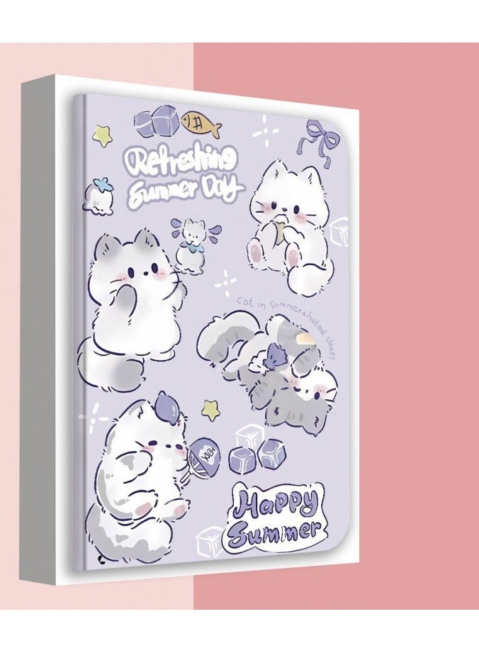 general For 2024 iPad Air 6 11-inch - Large-Aperture Universal Case | Adorable Cat Double-Sided Colored Painting | Ultra-Thin & Portable Cover