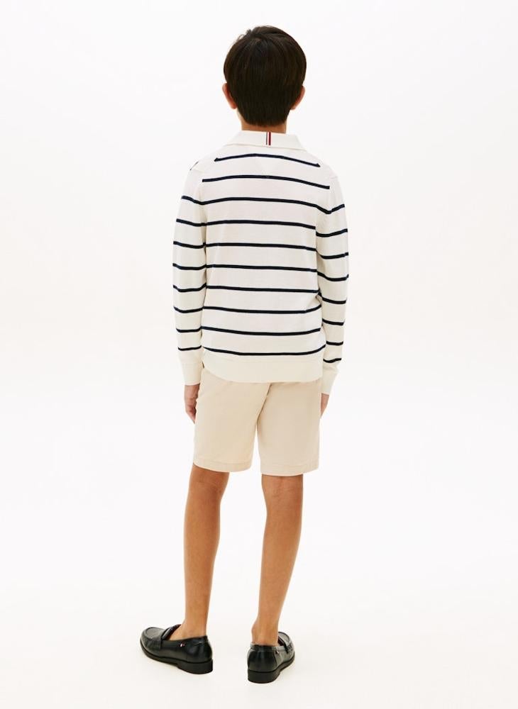 TOMMY HILFIGER Essential Polo Collar Jumper - Image 2