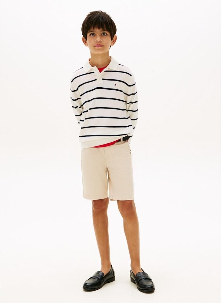 TOMMY HILFIGER Essential Polo Collar Jumper - Image 4